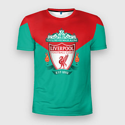 Футболка спортивная мужская Liverpool: Green style, цвет: 3D-принт