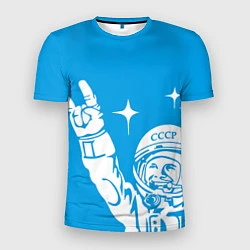 Мужская спорт-футболка Гагарин рокер