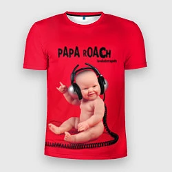 Футболка спортивная мужская Paparoach: Music Kid, цвет: 3D-принт