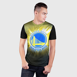 Футболка спортивная мужская Golden State Warriors 4, цвет: 3D-принт — фото 2