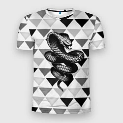 Мужская спорт-футболка Snake Geometric