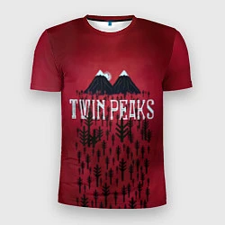 Футболка спортивная мужская Twin Peaks Wood, цвет: 3D-принт