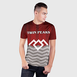 Футболка спортивная мужская Twin Peaks, цвет: 3D-принт — фото 2