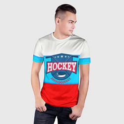 Футболка спортивная мужская Hockey Russia, цвет: 3D-принт — фото 2