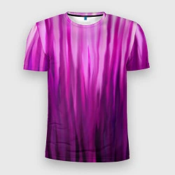 Футболка спортивная мужская Фиолетово-черные краски, цвет: 3D-принт