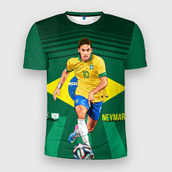 Футболка спортивная мужская Neymar Brazilian, цвет: 3D-принт