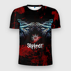 Мужская спорт-футболка Slipknot руки зомби