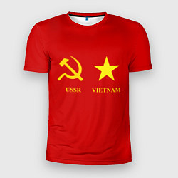 Мужская спорт-футболка СССР и Вьетнам