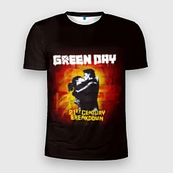 Футболка спортивная мужская Поцелуй Green Day, цвет: 3D-принт