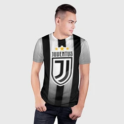 Футболка спортивная мужская Juventus FC: New logo, цвет: 3D-принт — фото 2