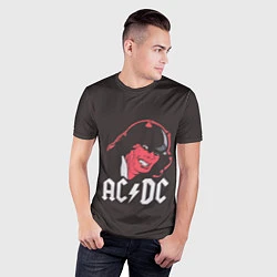 Футболка спортивная мужская AC/DC Devil, цвет: 3D-принт — фото 2