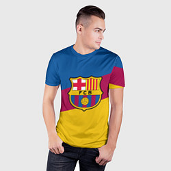 Футболка спортивная мужская FC Barcelona 2018 Colors, цвет: 3D-принт — фото 2