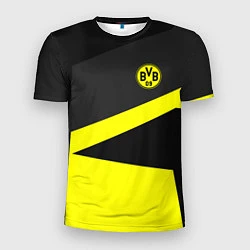 Футболка спортивная мужская FC Borussia: Sport Geometry, цвет: 3D-принт