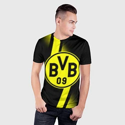 Футболка спортивная мужская FC Borussia Dortmund: Storm, цвет: 3D-принт — фото 2