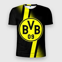 Футболка спортивная мужская FC Borussia Dortmund: Storm, цвет: 3D-принт