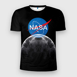 Футболка спортивная мужская NASA: Moon Rise, цвет: 3D-принт