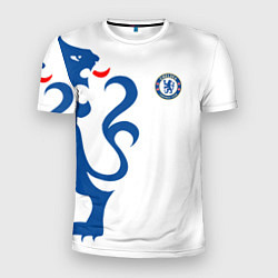 Футболка спортивная мужская FC Chelsea: White Lion, цвет: 3D-принт