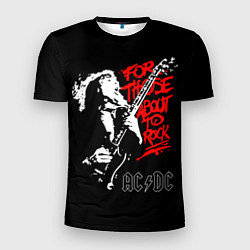 Футболка спортивная мужская AC/DC: For Those About to Rock, цвет: 3D-принт