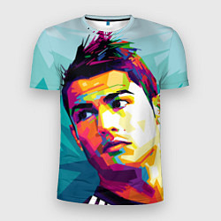 Мужская спорт-футболка Cristiano Ronaldo Art