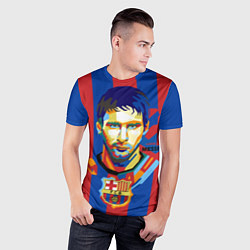 Футболка спортивная мужская Lionel Messi, цвет: 3D-принт — фото 2