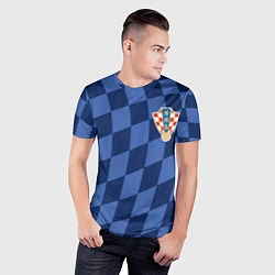 Футболка спортивная мужская Сборная Хорватии, цвет: 3D-принт — фото 2