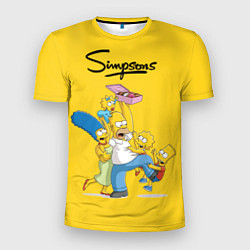 Мужская спорт-футболка Simpsons Family