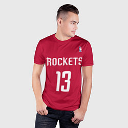 Футболка спортивная мужская Rockets: Houston 13, цвет: 3D-принт — фото 2