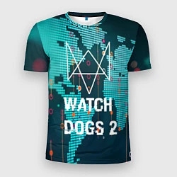 Футболка спортивная мужская Watch Dogs 2: Network Hack, цвет: 3D-принт