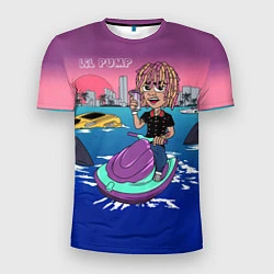 Мужская спорт-футболка Lil Pump on the water