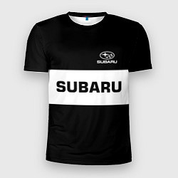 Футболка спортивная мужская Subaru: Black Sport, цвет: 3D-принт
