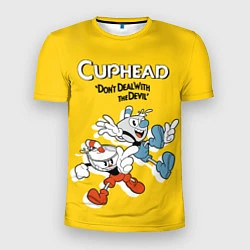Мужская спорт-футболка Cuphead: Don't deal with the Devil