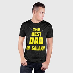 Футболка спортивная мужская The Best Dad in Galaxy, цвет: 3D-принт — фото 2