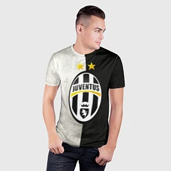 Футболка спортивная мужская FC Juventus W&B, цвет: 3D-принт — фото 2