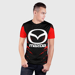 Футболка спортивная мужская Mazda: Red Anger, цвет: 3D-принт — фото 2