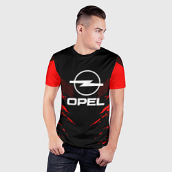 Футболка спортивная мужская Opel: Red Anger, цвет: 3D-принт — фото 2