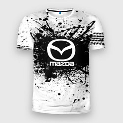 Футболка спортивная мужская Mazda: Black Spray, цвет: 3D-принт