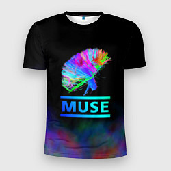 Мужская спорт-футболка Muse: Neon Flower