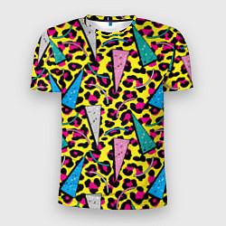 Мужская спорт-футболка 80s Leopard