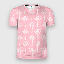 Мужская спорт-футболка Розовые тропики