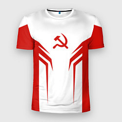 Мужская спорт-футболка СССР воин