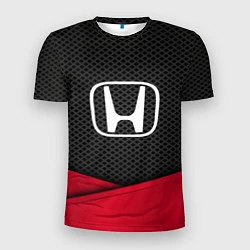 Футболка спортивная мужская Honda: Grey Carbon, цвет: 3D-принт