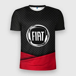 Футболка спортивная мужская Fiat: Grey Carbon, цвет: 3D-принт