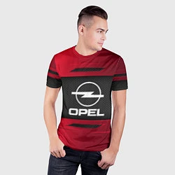 Футболка спортивная мужская Opel Sport, цвет: 3D-принт — фото 2