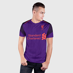 Футболка спортивная мужская FC Liverpool Away 18-19, цвет: 3D-принт — фото 2