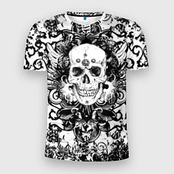 Футболка спортивная мужская Grunge Skull, цвет: 3D-принт