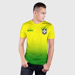 Футболка спортивная мужская CBF Brasil, цвет: 3D-принт — фото 2