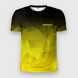 Футболка спортивная мужская Cyberpunk 2077: Yellow Poly, цвет: 3D-принт