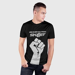 Футболка спортивная мужская Skillet: Rise in revolution, цвет: 3D-принт — фото 2