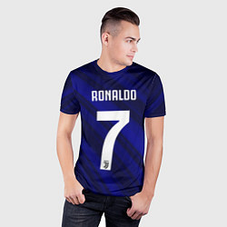 Футболка спортивная мужская Ronaldo 7: Blue Sport, цвет: 3D-принт — фото 2