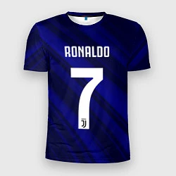 Мужская спорт-футболка Ronaldo 7: Blue Sport